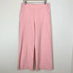 Alice + Olivia Donald Wide Leg Sailor Pants Light Petal Pink 32 Classic Feminine
